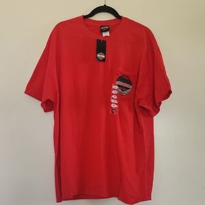 Harley-Davidson Vibrant Red Tee With Logo Size XL